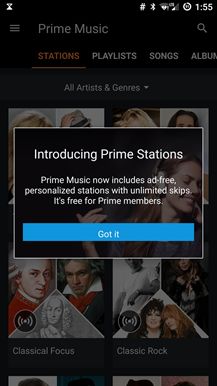 Fotografía - 4.4 Estaciones Streaming añade [APK Descargar] Amazon Prime Música Versión sin anuncios y salta ilimitadas